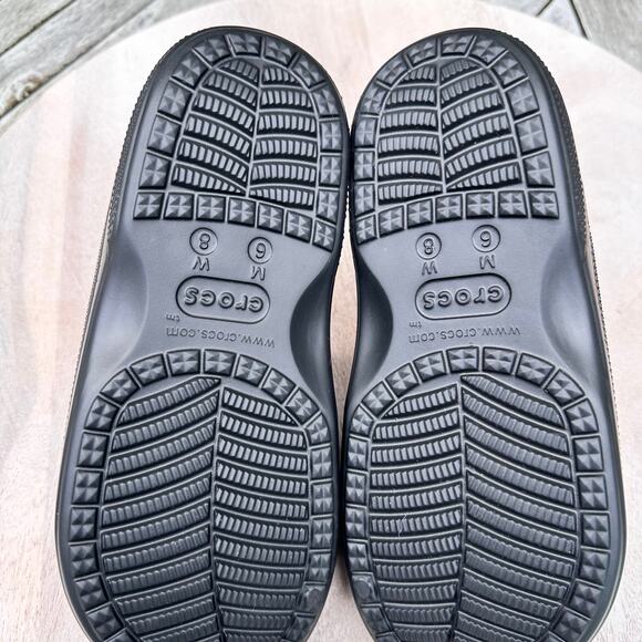 Crocs Baya Slides Unisex Mens 6 Women 8 Sandals Waterproof Black Shoes New - Picture 10 of 16